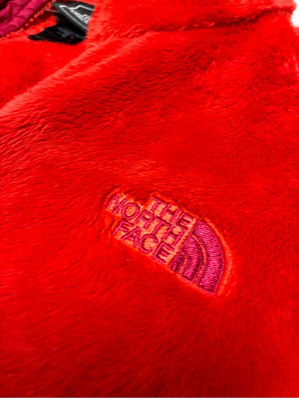The North Face Women’s Red-Orange Osito Fleece Jacket - Cozy Full-Zip